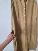 Faherty Linen Midi Dress (M)