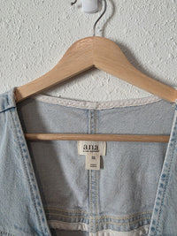 Button Front Denim Vest (XXL)