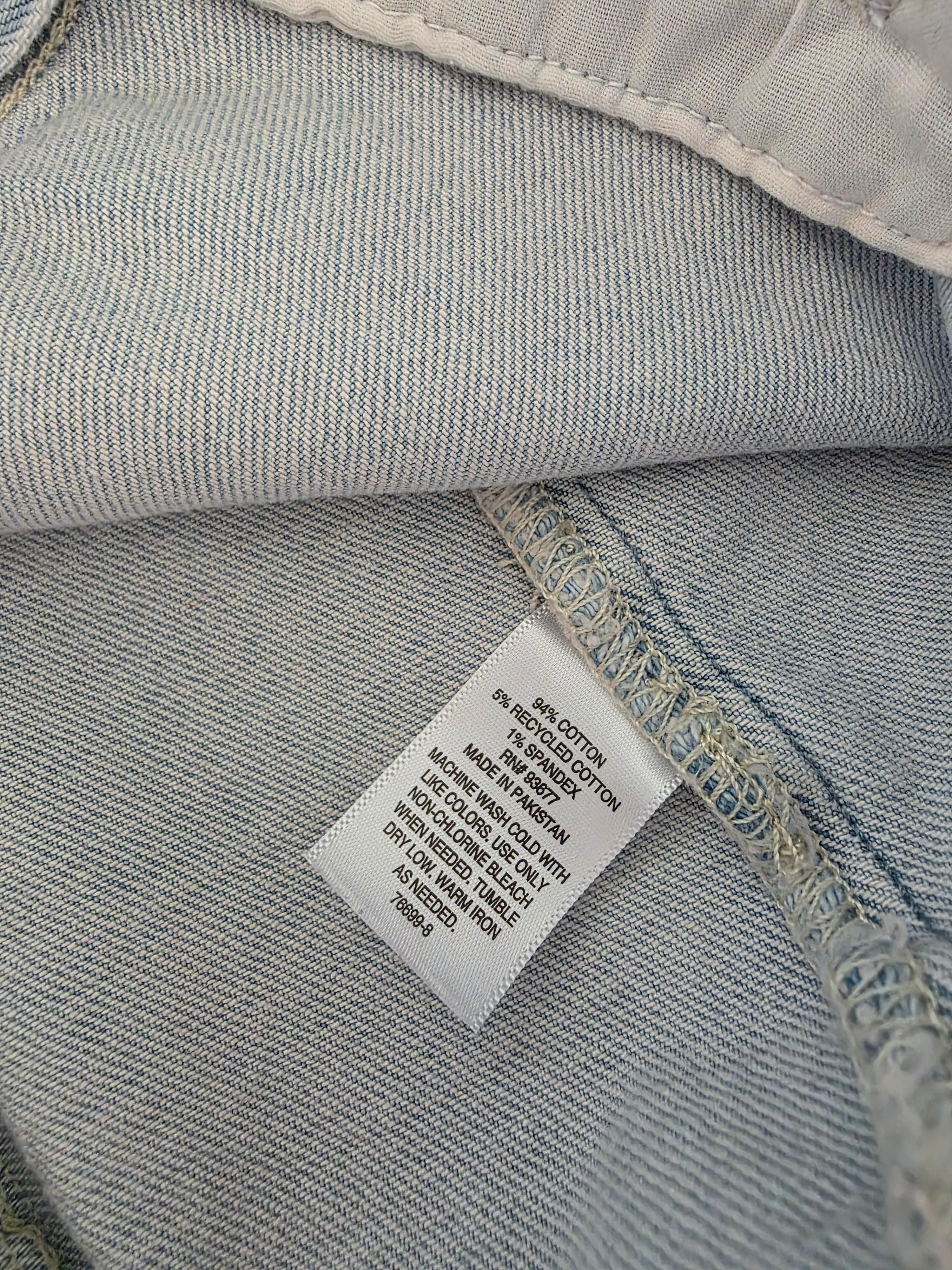 Button Front Denim Vest (XXL)