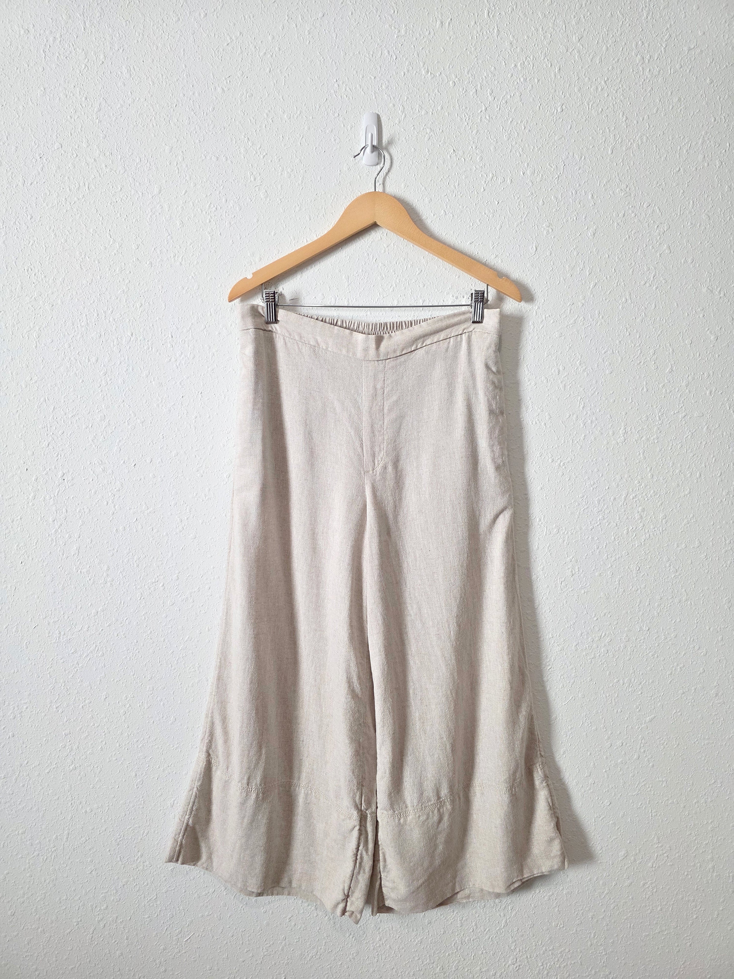 Banana Republic Linen Blend Wide Leg Pants (M)
