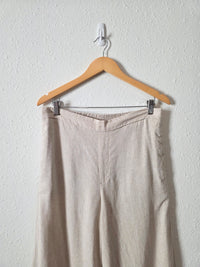 Banana Republic Linen Blend Wide Leg Pants (M)