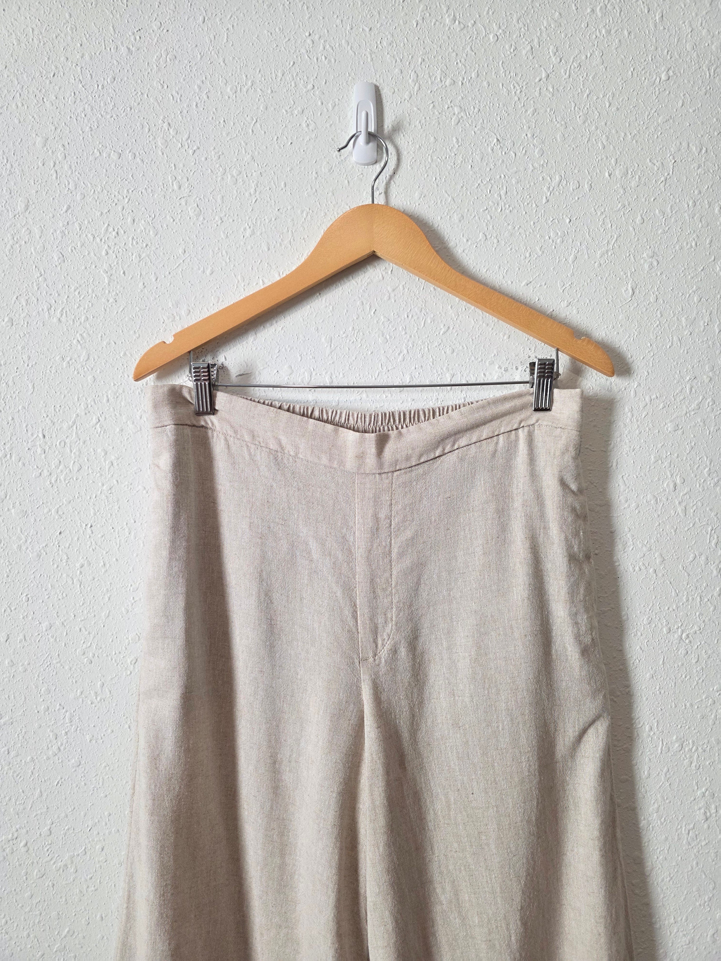 Banana Republic Linen Blend Wide Leg Pants (M)