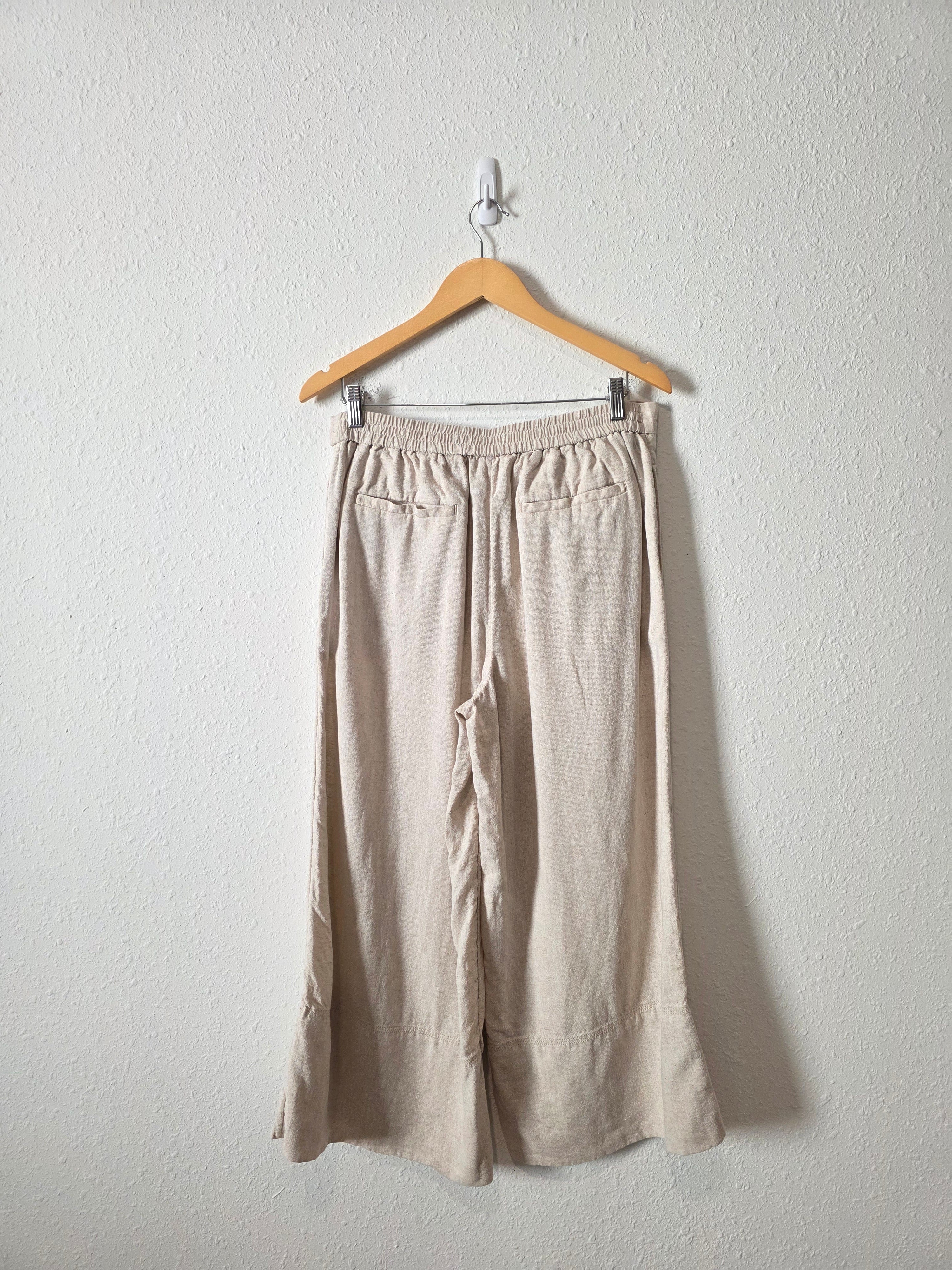 Banana Republic Linen Blend Wide Leg Pants (M)