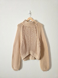 Free People Chunky Mock Neck Sweater (M)