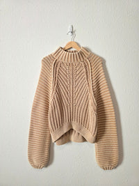 Free People Chunky Mock Neck Sweater (M)