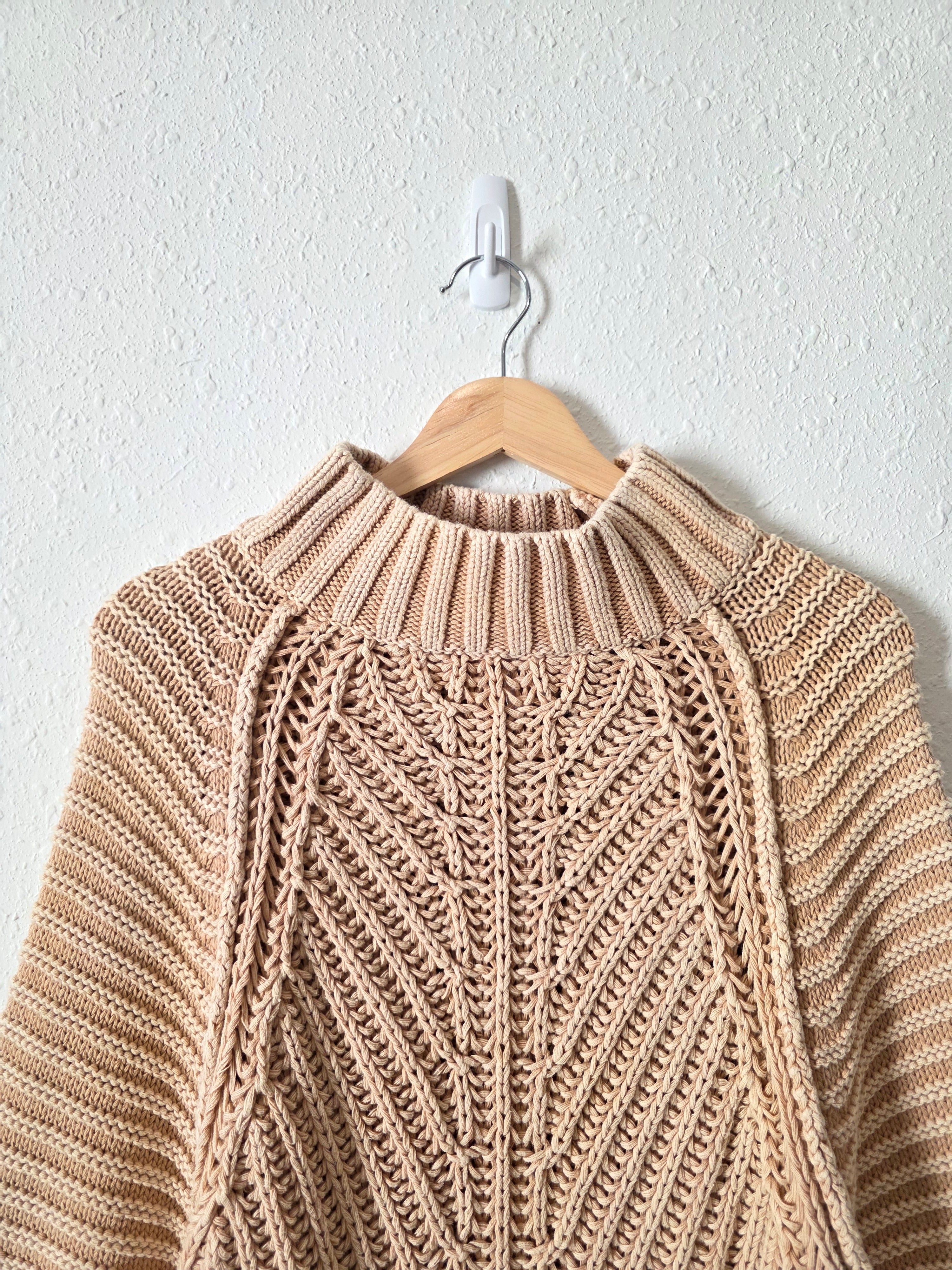 Free People Chunky Mock Neck Sweater (M)