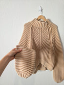 Free People Chunky Mock Neck Sweater (M)