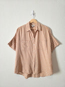 Madewell Gingham Button Up Top (M)