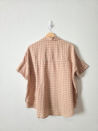 Madewell Gingham Button Up Top (M)