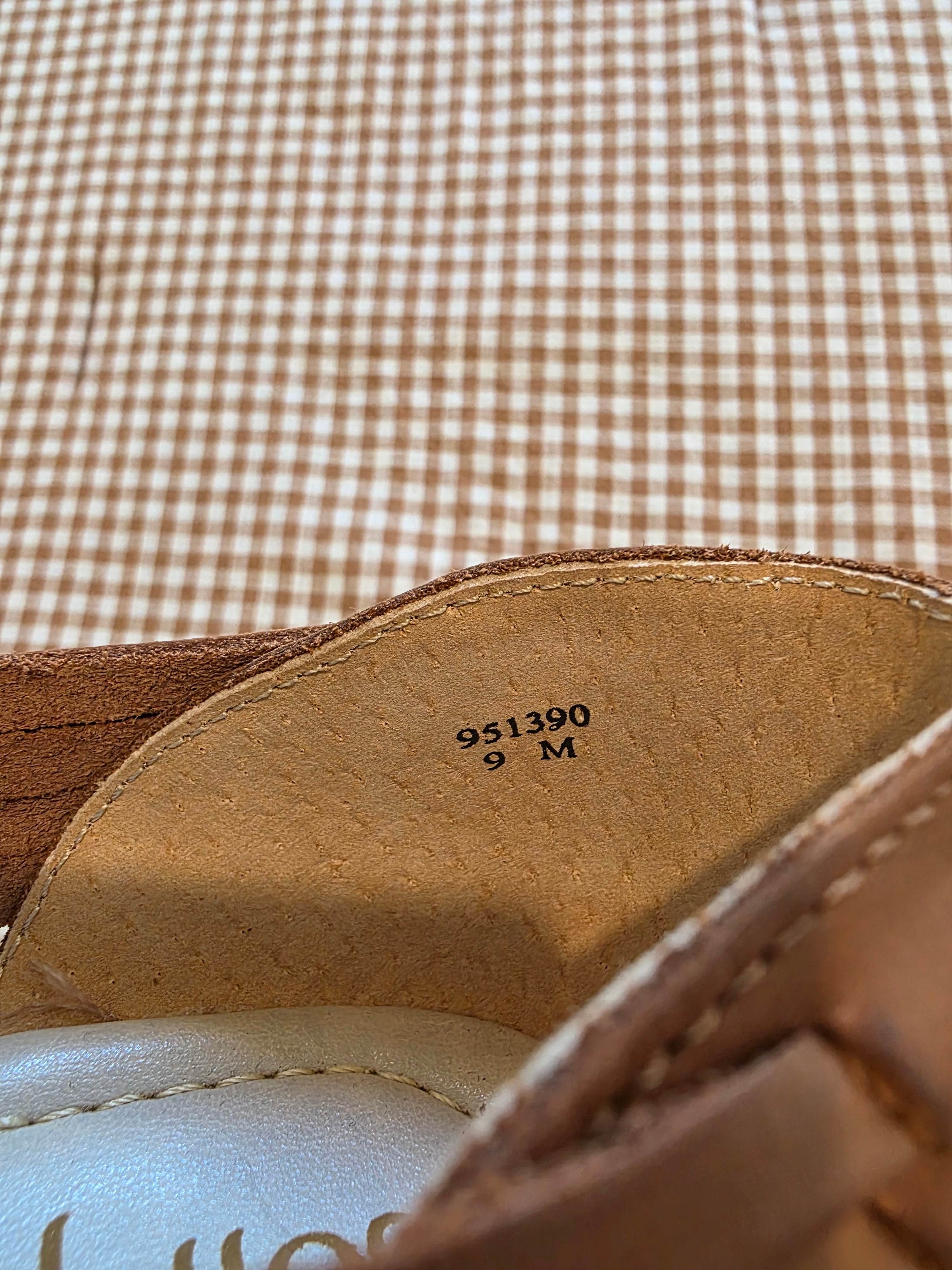 Brown Leather Huarache Flats (9)