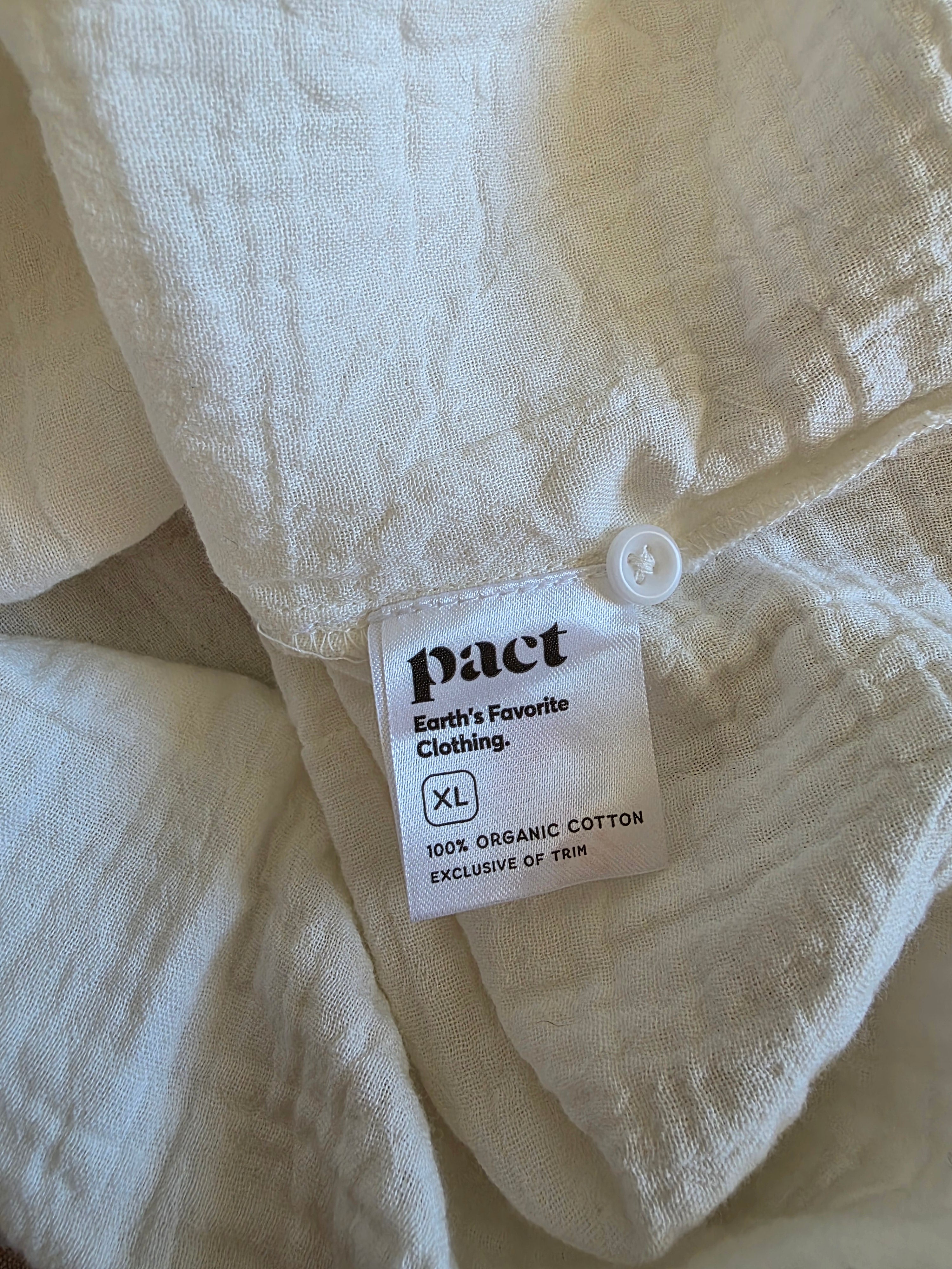 Pact Organic Cotton Gauze Top (XL)