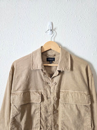 Evereve Linen Blend Crop Jacket (XS)