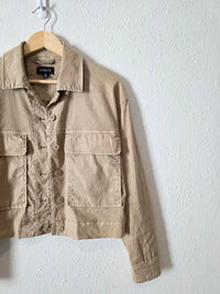 Evereve Linen Blend Crop Jacket (XS)