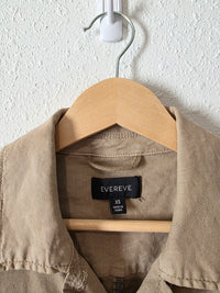 Evereve Linen Blend Crop Jacket (XS)