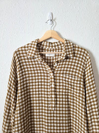 Carly Jean Gingham Midi Dress (M)