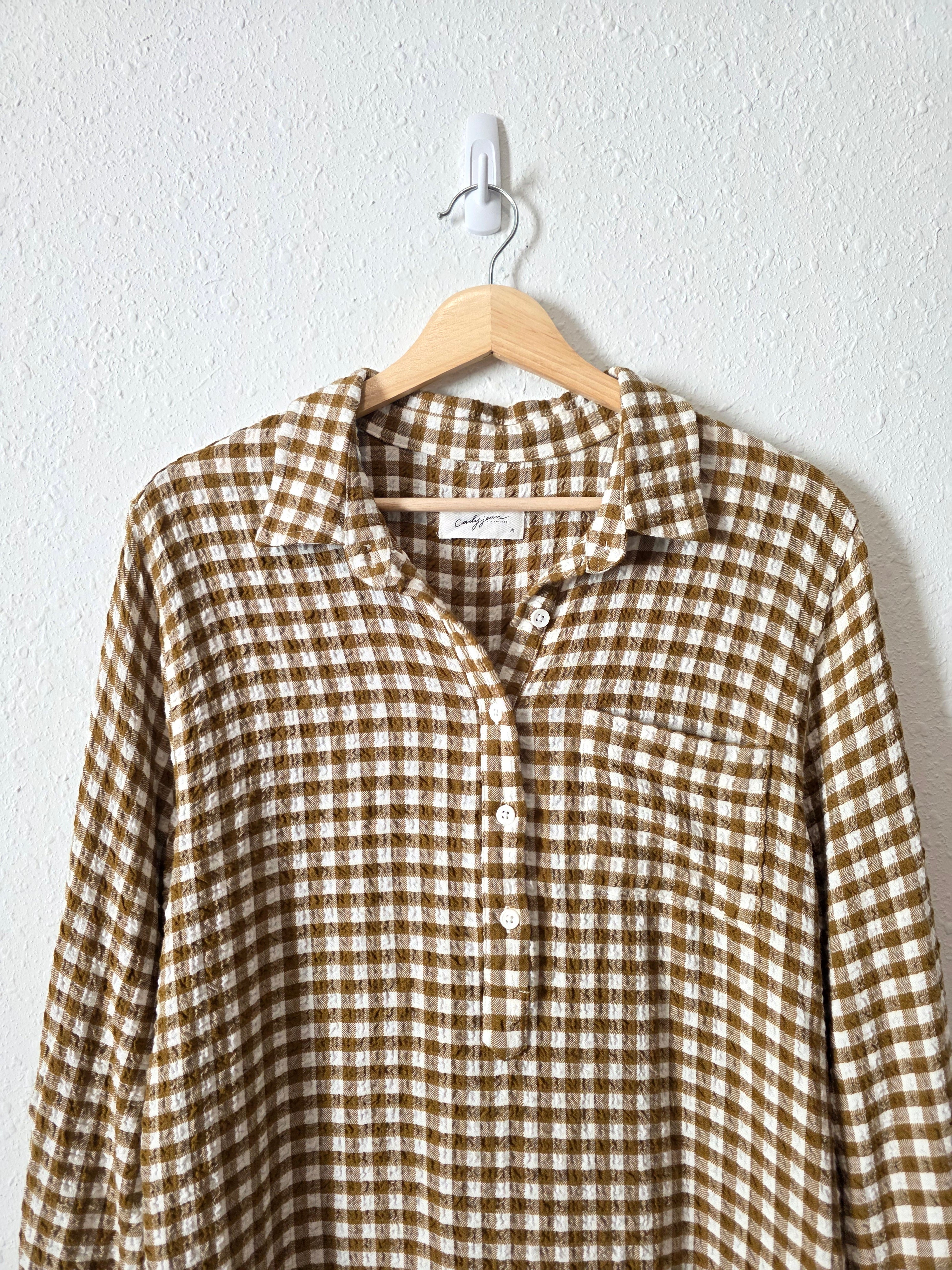 Carly Jean Gingham Midi Dress (M)