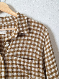 Carly Jean Gingham Midi Dress (M)