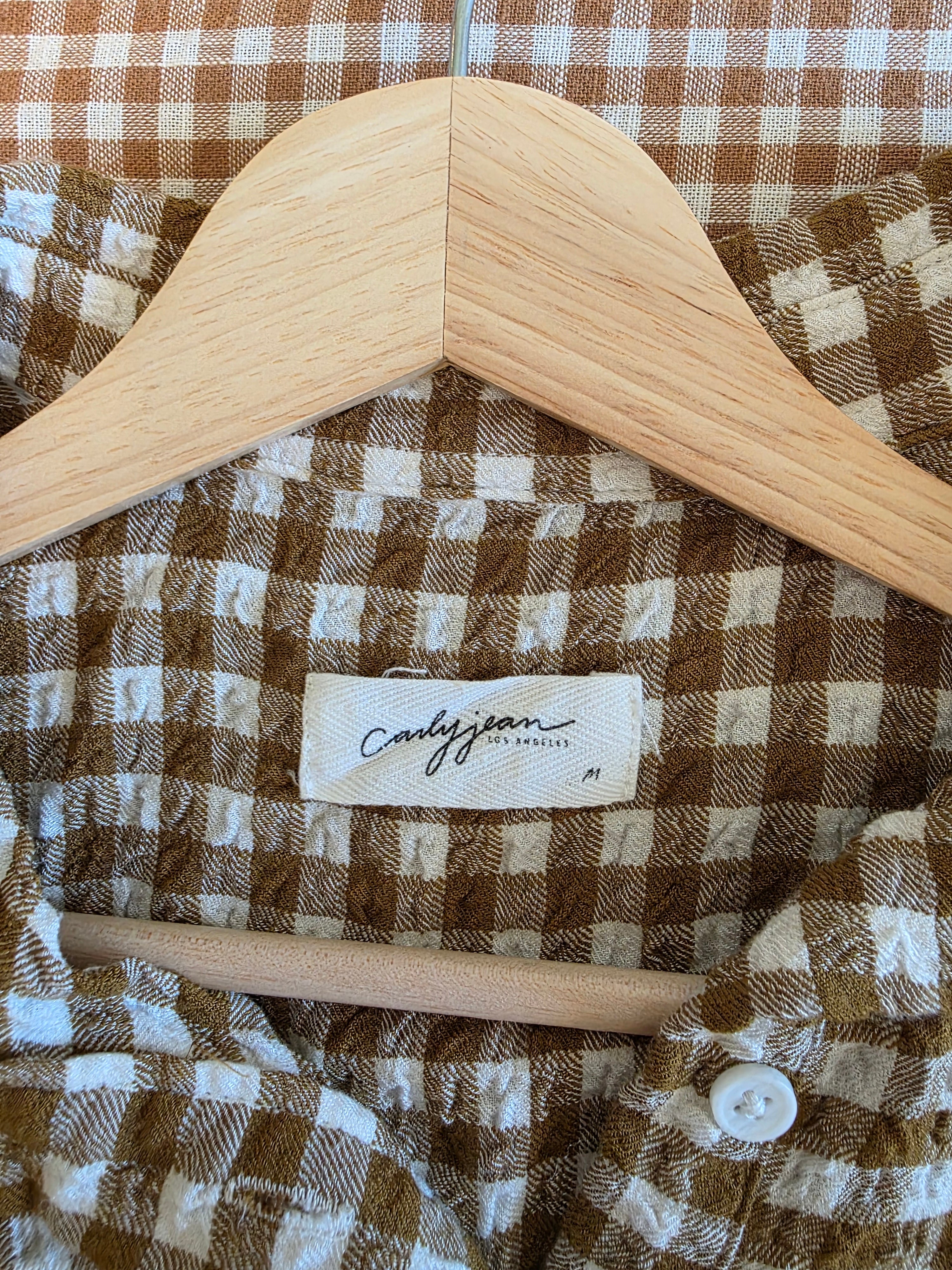 Carly Jean Gingham Midi Dress (M)