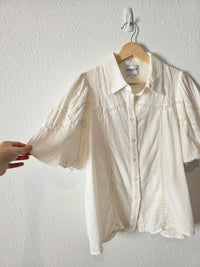 Frnch Puff Sleeve Cotton Top (M)