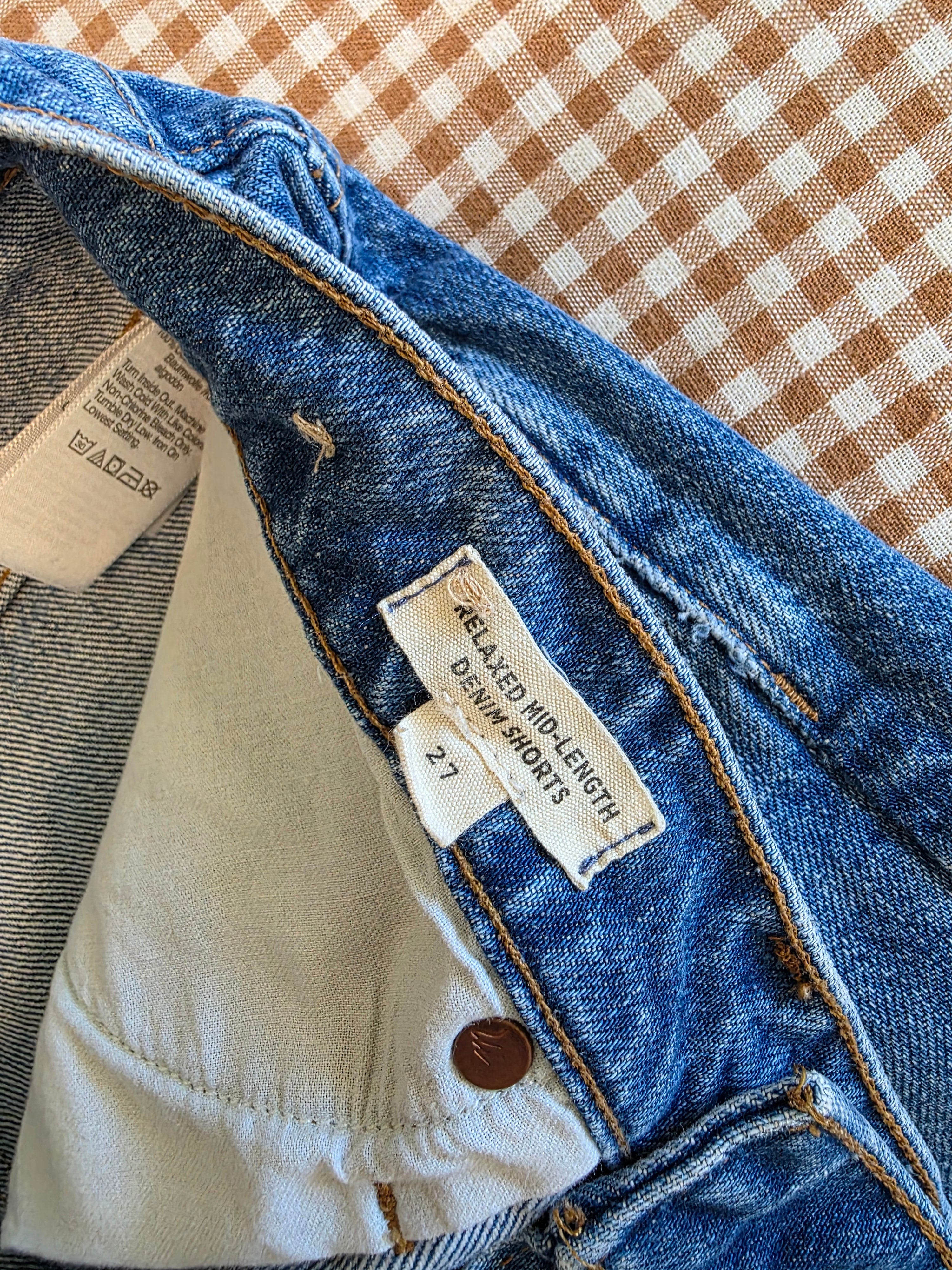 Madewell Mid Length Denim Short (27)