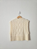 Free People Cable Knit Sweater Vest (M)