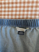 Pull On Denim Maxi Skirt (L)