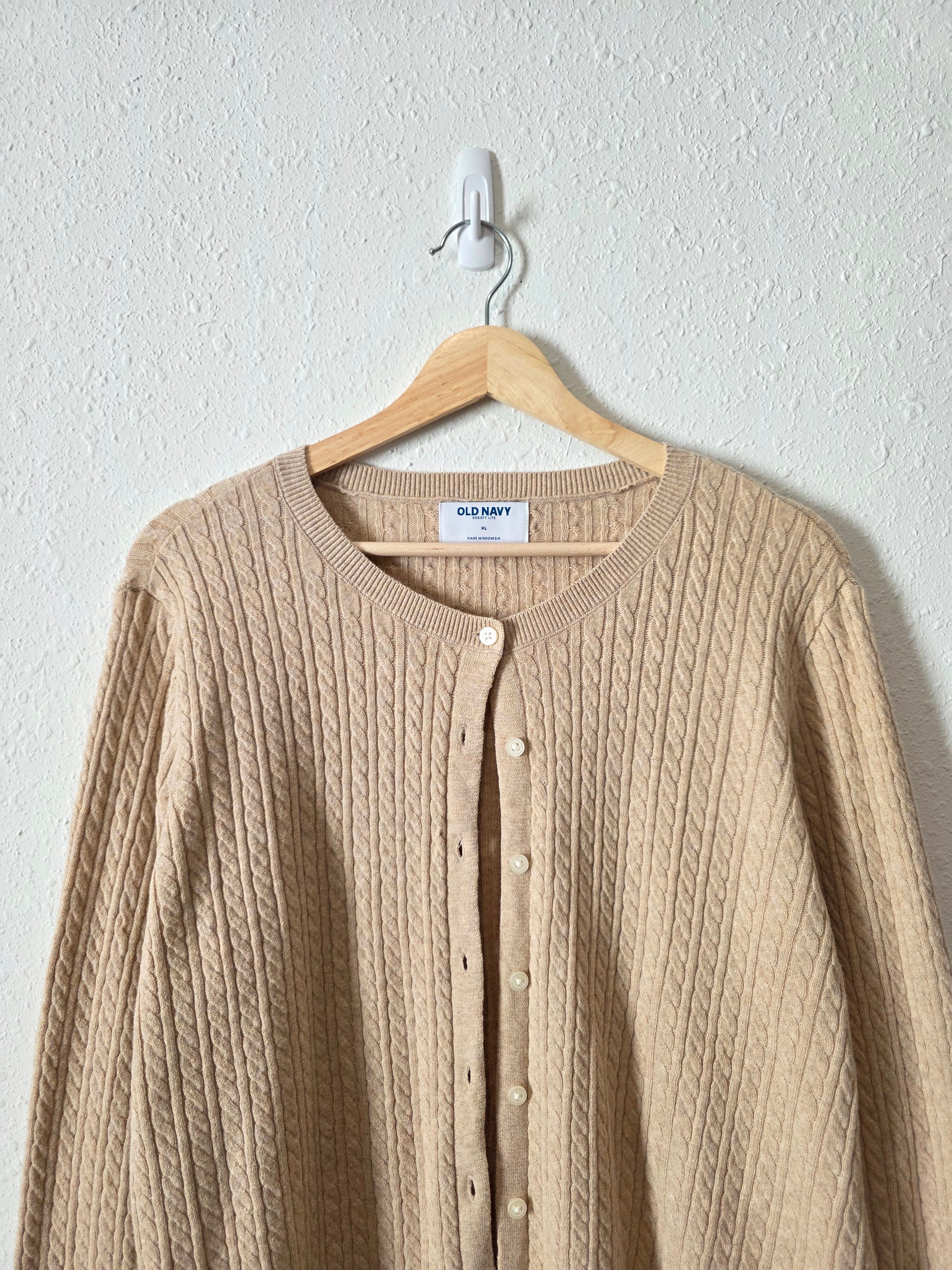 NEW Cable Knit Cardigan (XL)