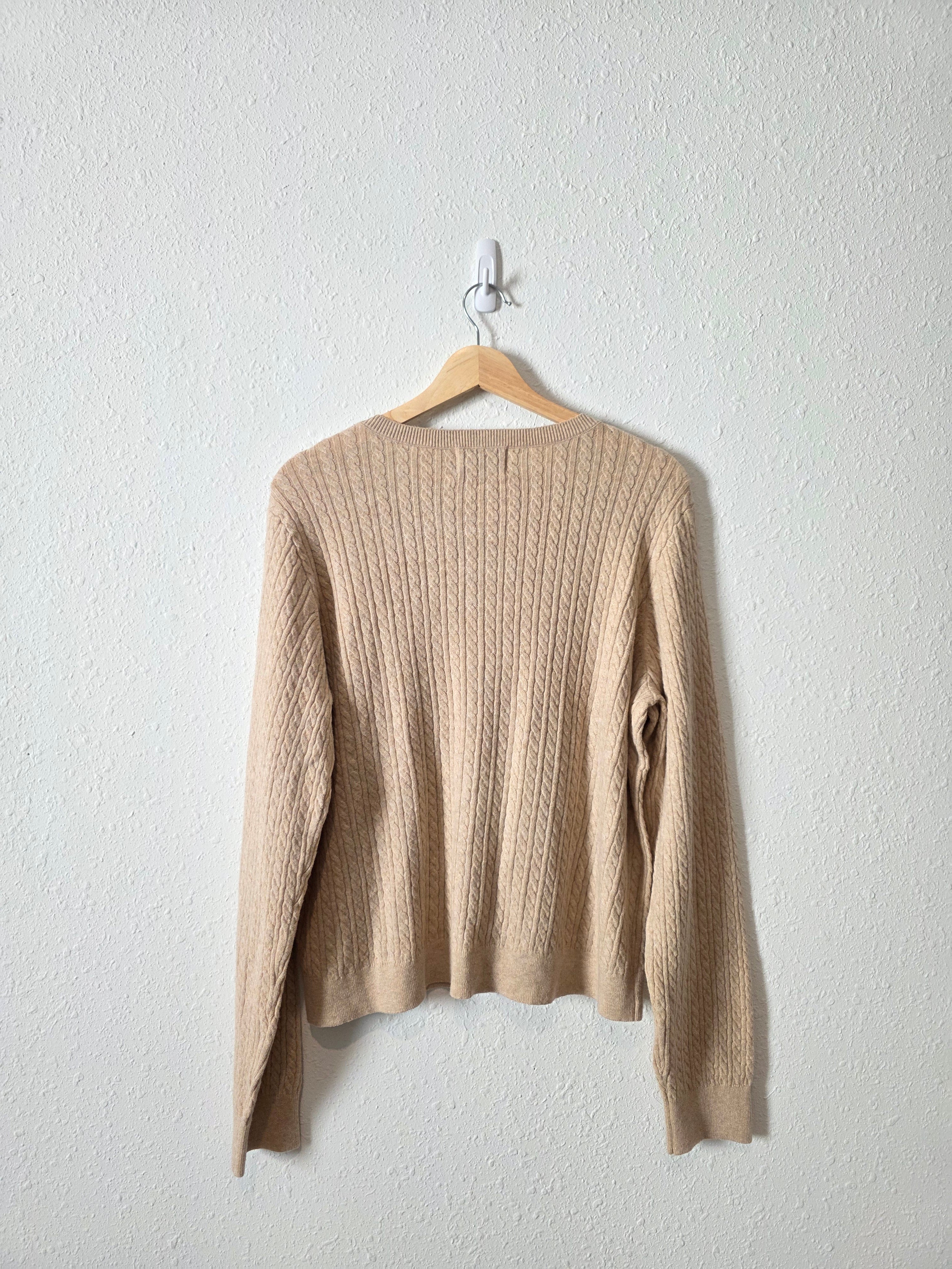 NEW Cable Knit Cardigan (XL)