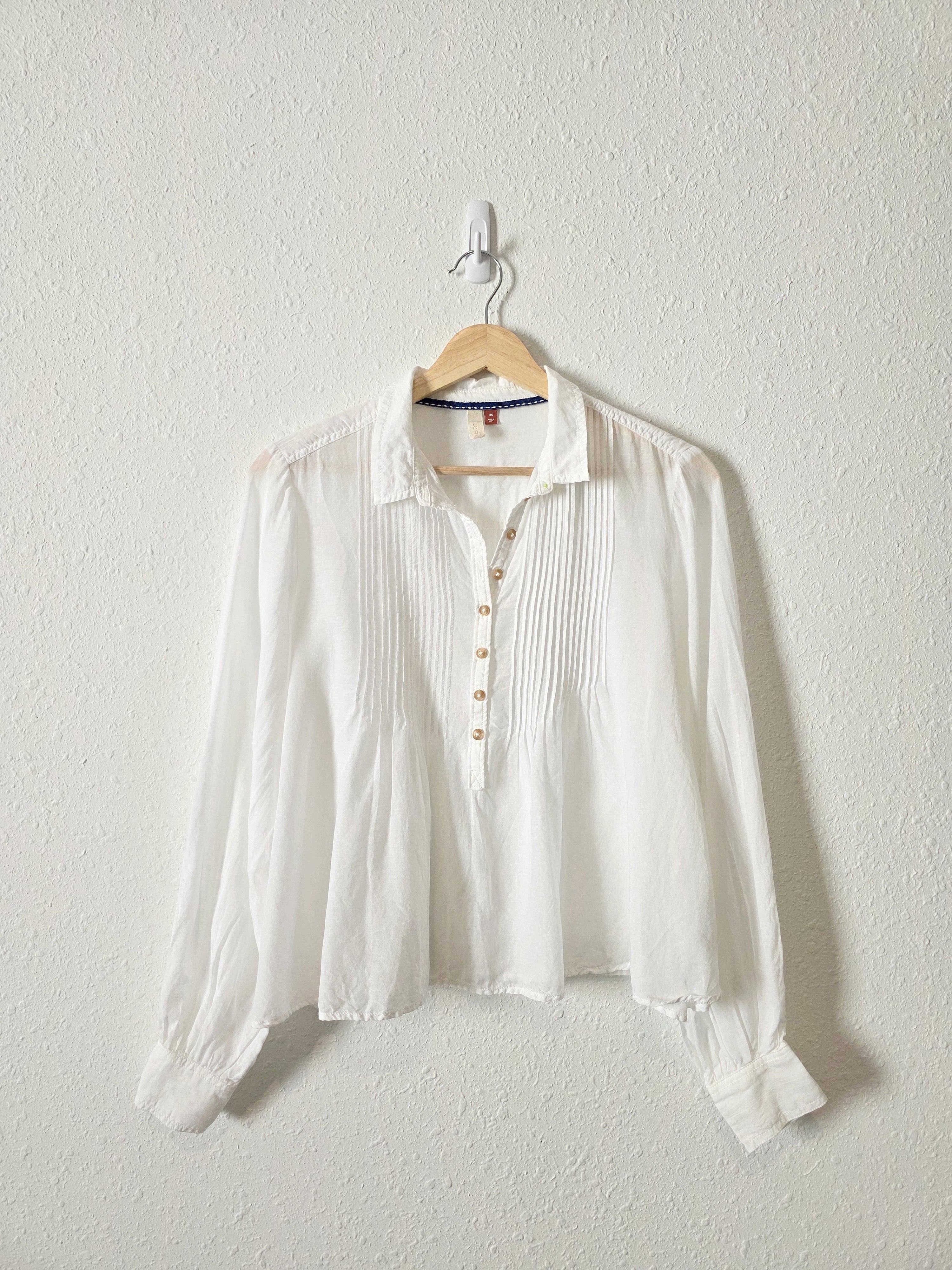 Pilcro Puff Sleeve Relaxed Top (XS)
