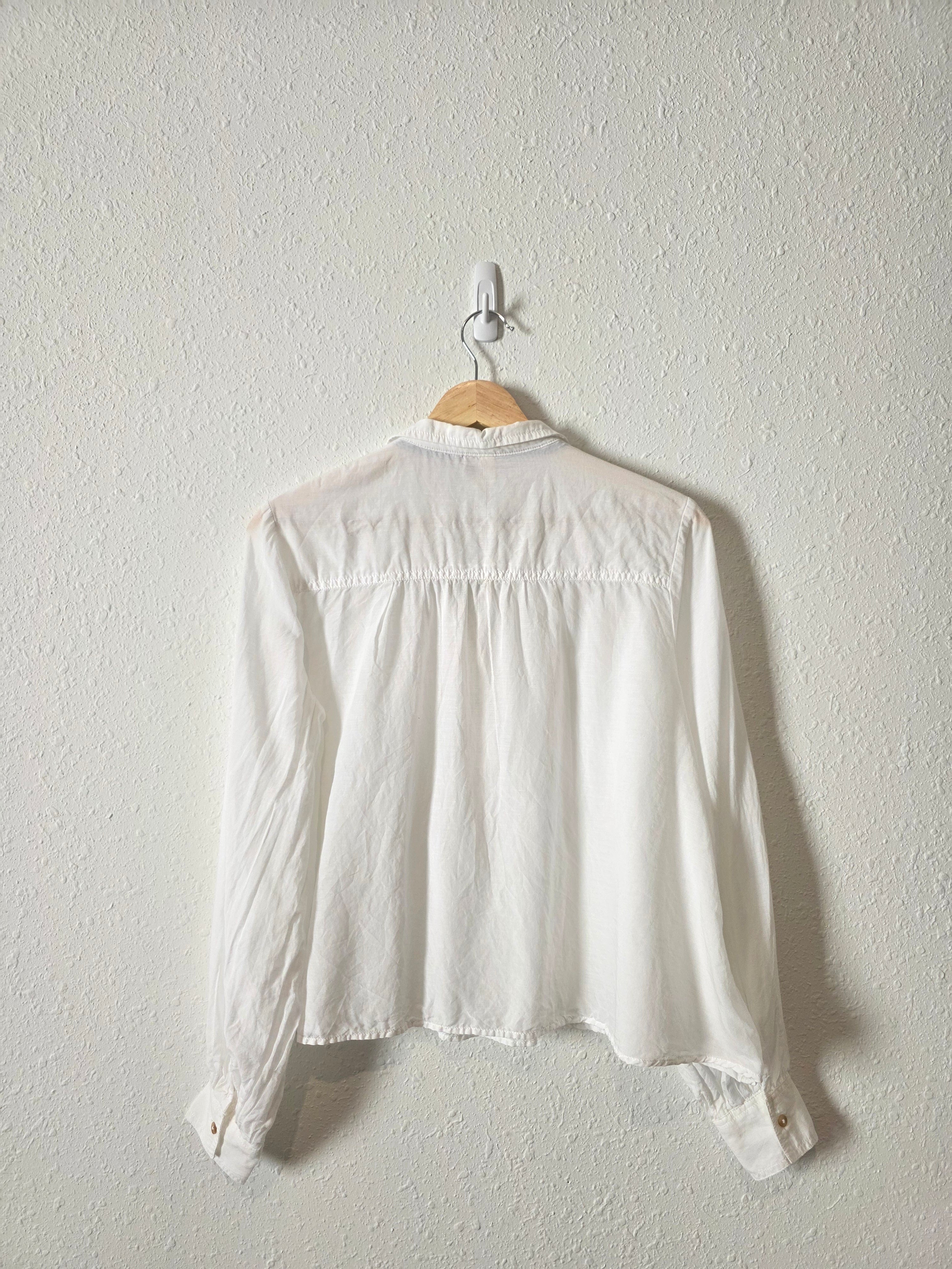 Pilcro Puff Sleeve Relaxed Top (XS)