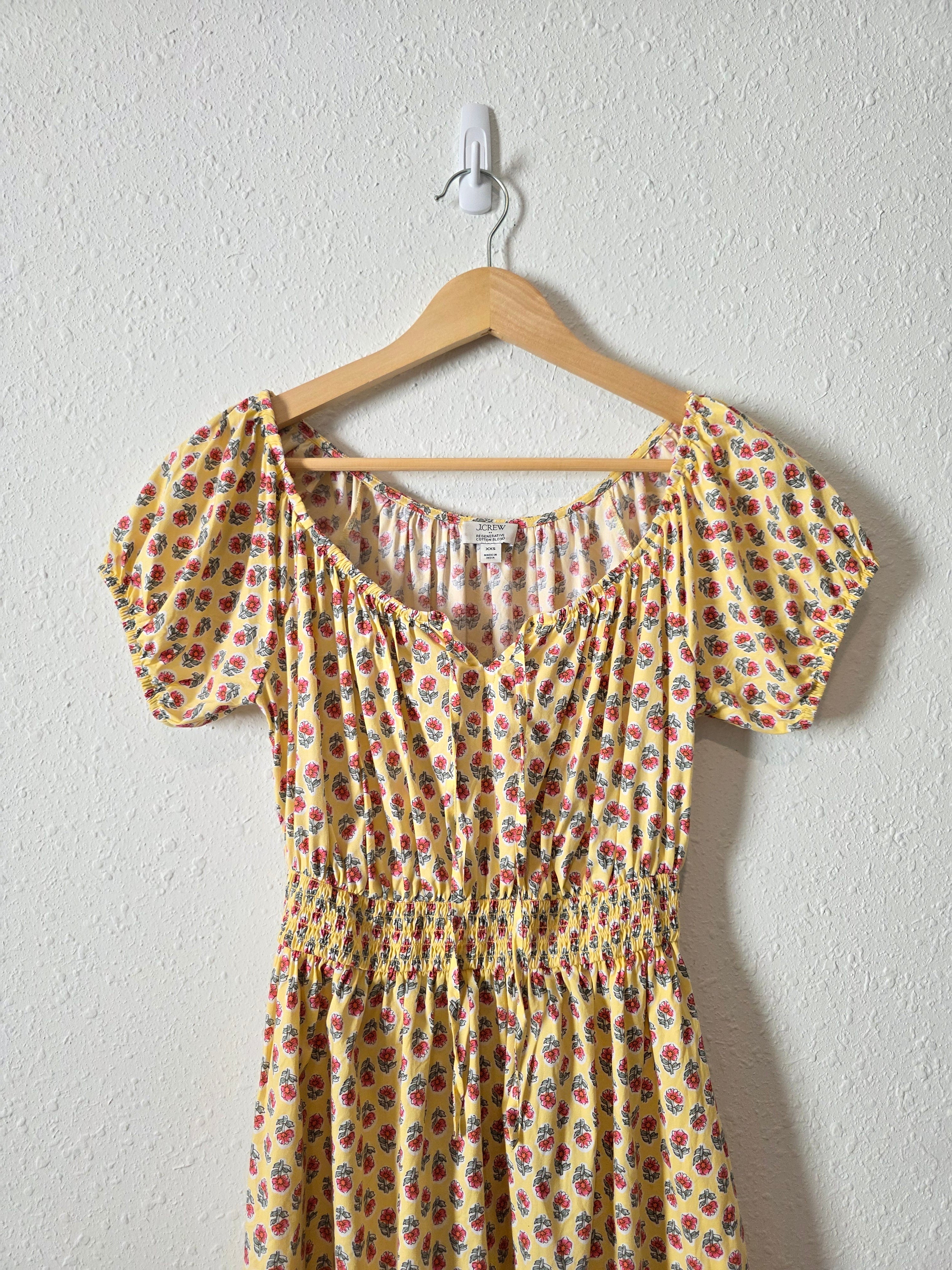 J.Crew Floral Midi Dress (XXS)