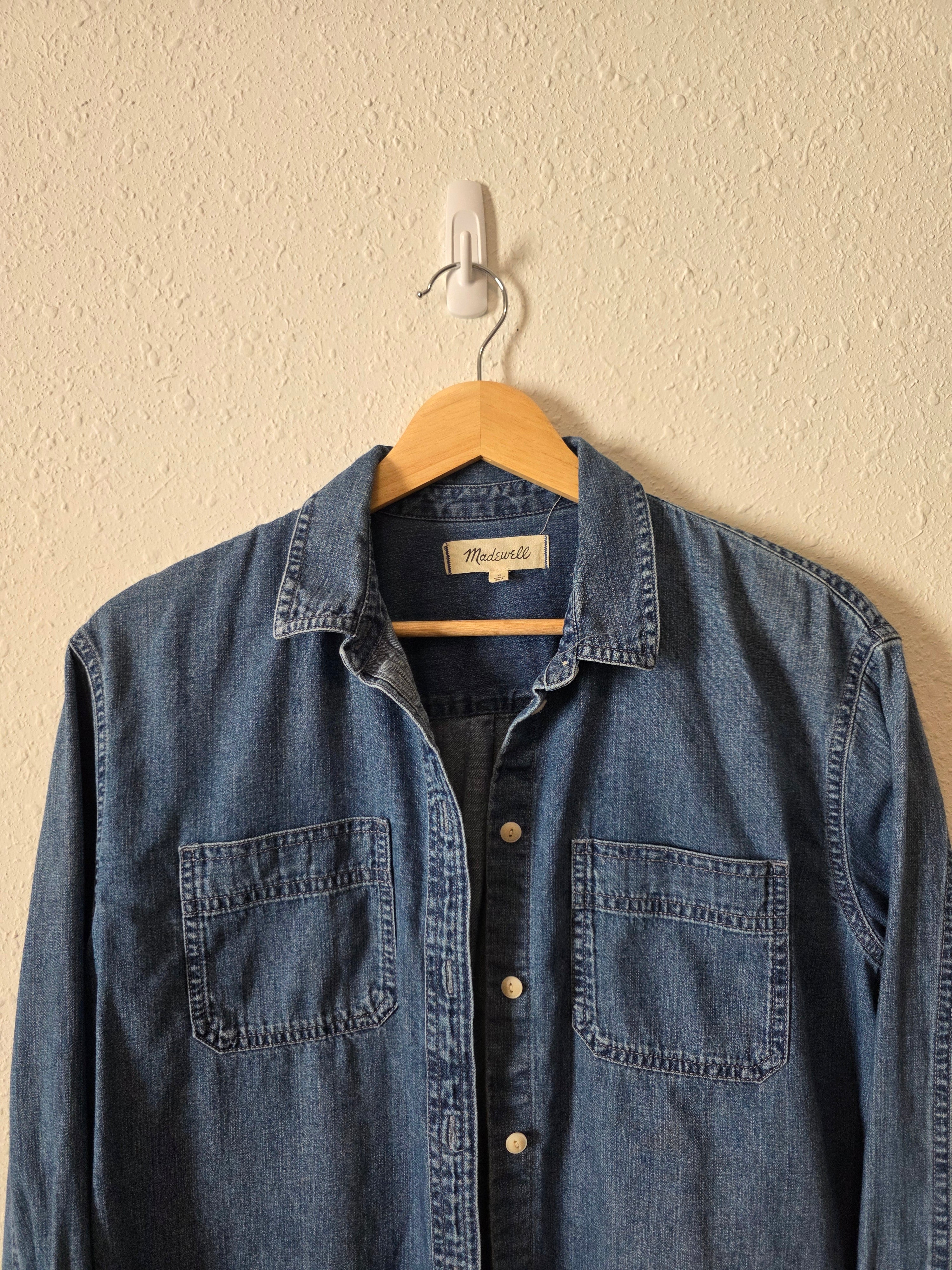 Madewell Button Up Denim Shirt (S)