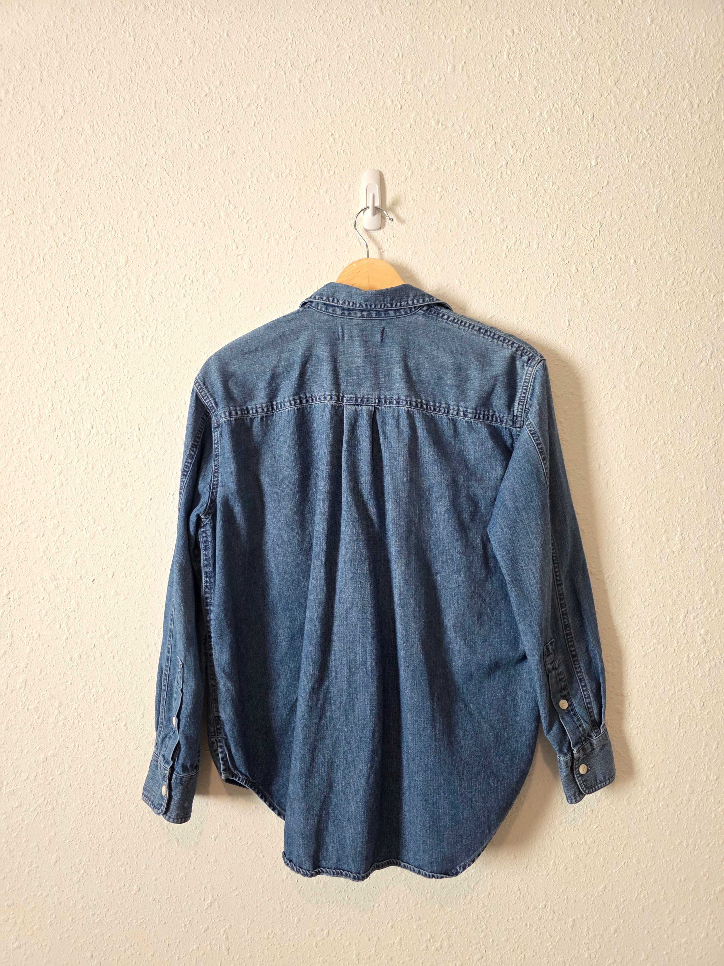 Madewell Button Up Denim Shirt (S)