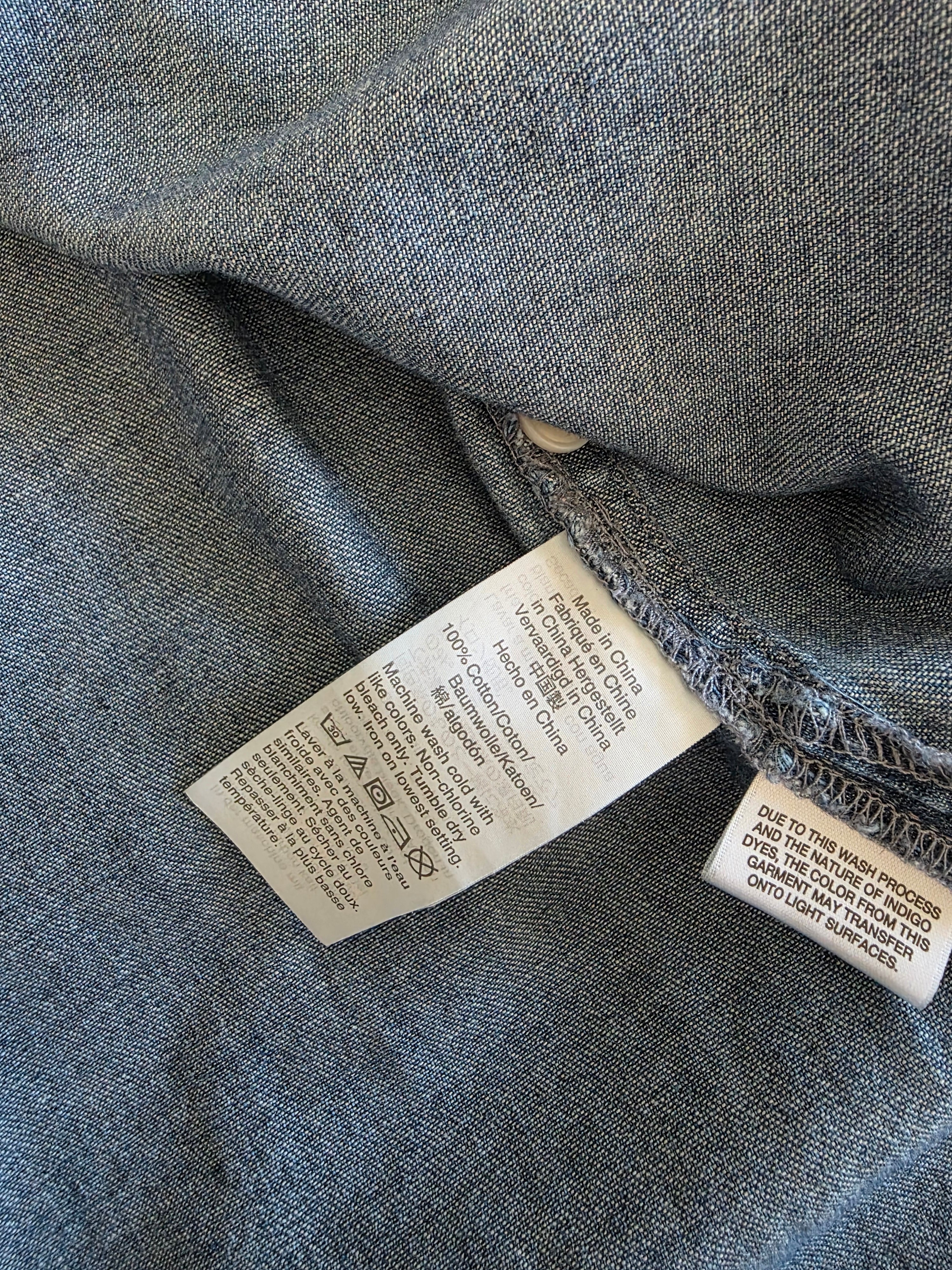 Madewell Button Up Denim Shirt (S)