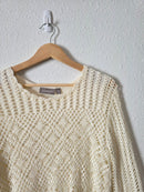 Vintage Crochet Cotton Ramie Top (LP)