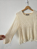 Vintage Crochet Cotton Ramie Top (LP)