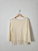Vintage Crochet Cotton Ramie Top (LP)