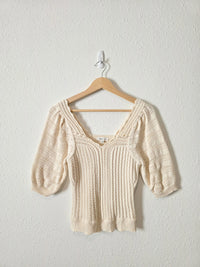 Another Love Crochet Knit Top (XS)
