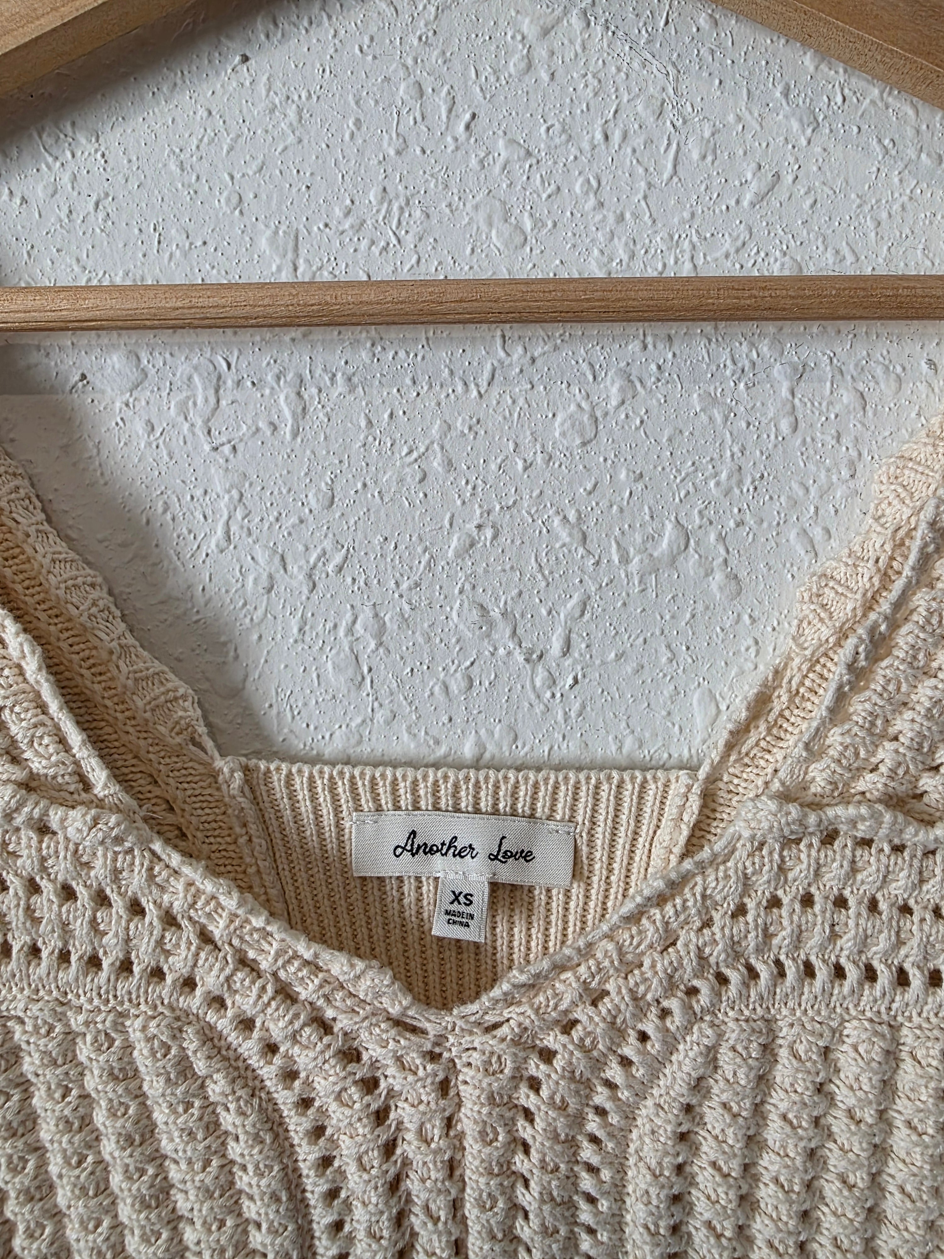 Another Love Crochet Knit Top (XS)