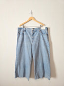 NEW Abercrombie Wide Leg Crop Jeans (35 short)