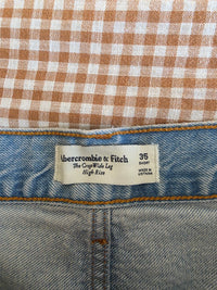 NEW Abercrombie Wide Leg Crop Jeans (35 short)