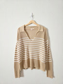 Gap Crochet Knit V Neck Sweater (L)