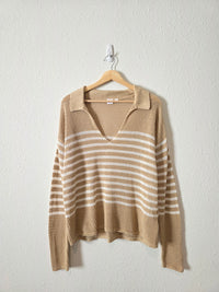 Gap Crochet Knit V Neck Sweater (L)