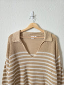 Gap Crochet Knit V Neck Sweater (L)