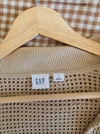 Gap Crochet Knit V Neck Sweater (L)