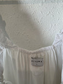 Piyama Ruffle Strap Cotton Tank (L)