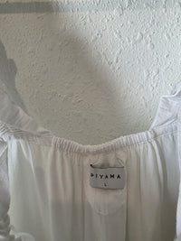 Piyama Ruffle Strap Cotton Tank (L)