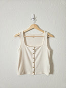 Madewell Ribbed Squareneck Tank (S)