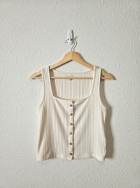 Madewell Ribbed Squareneck Tank (S)