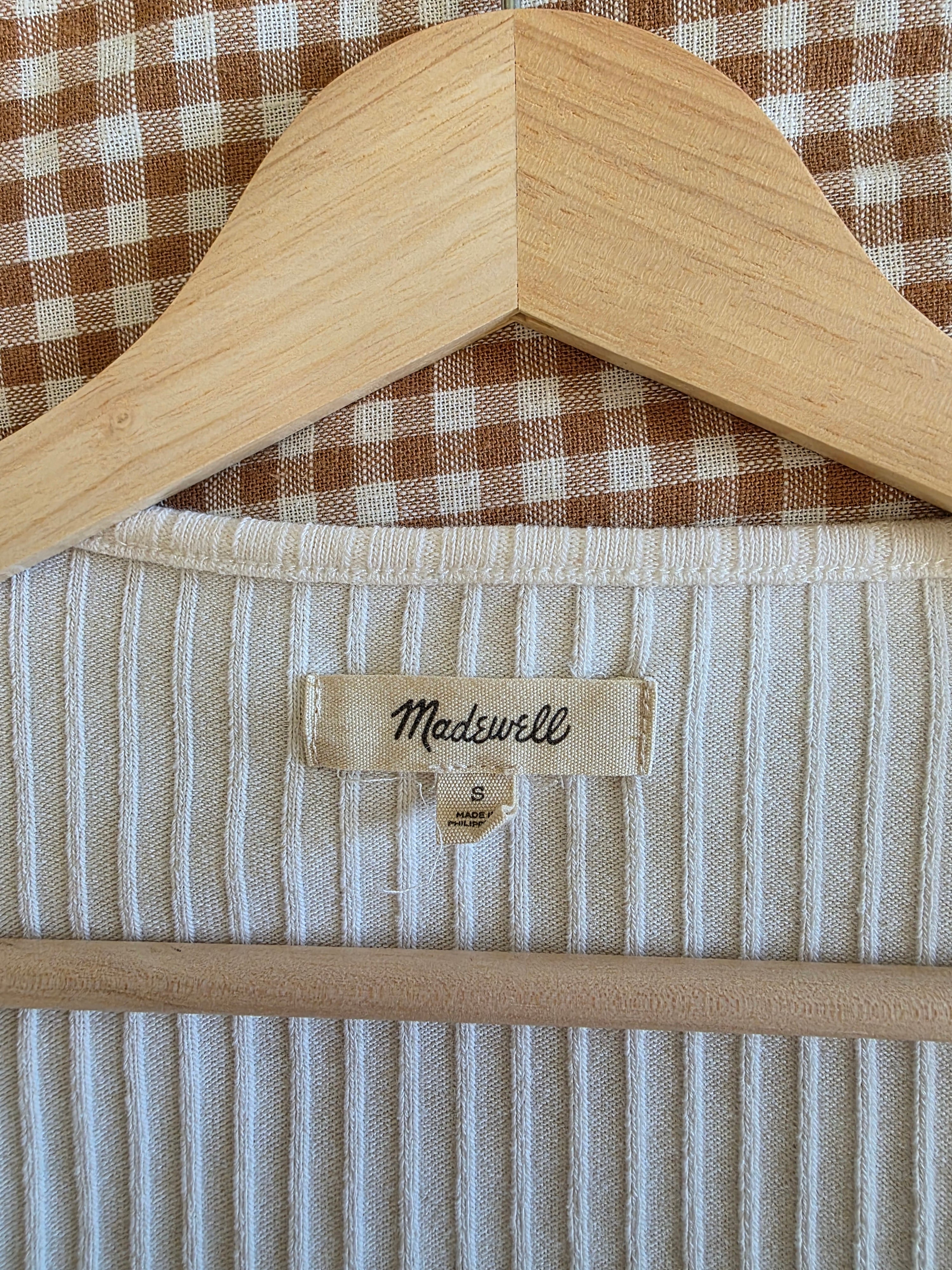 Madewell Ribbed Squareneck Tank (S)